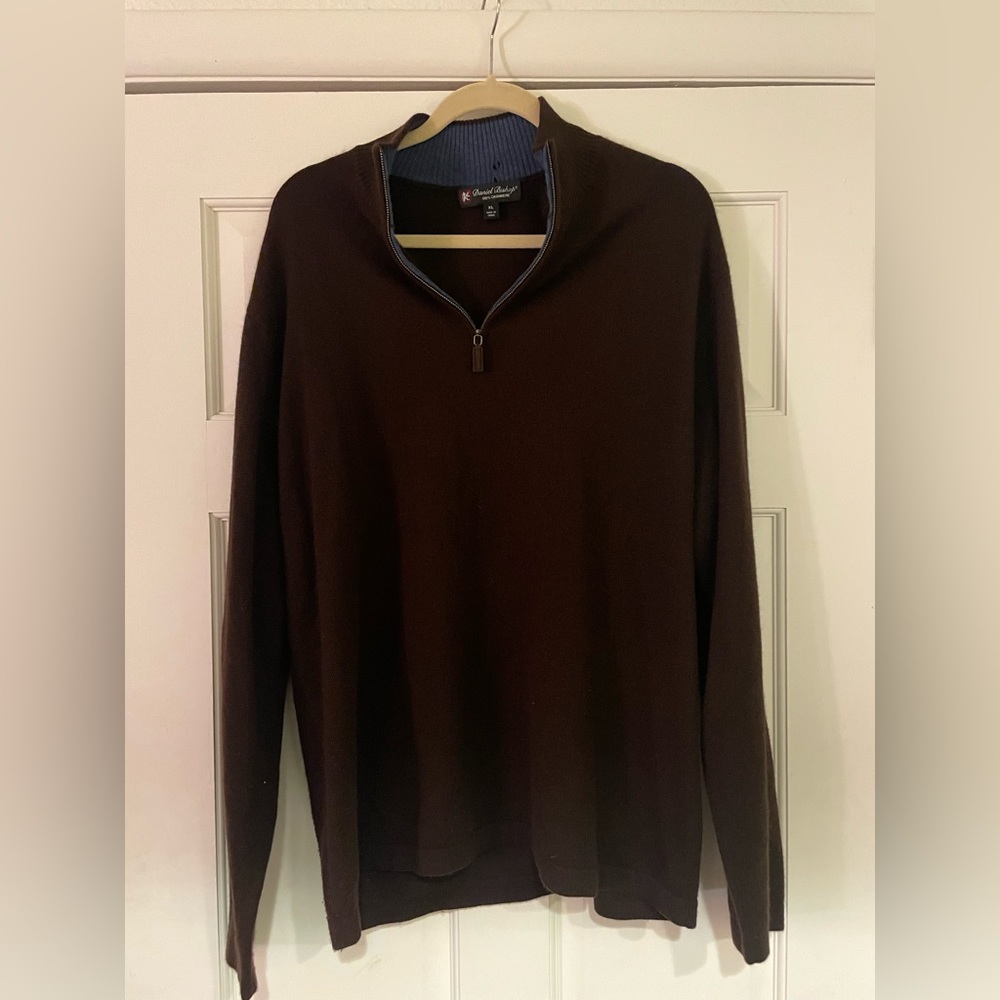Daniel Bishop cashmere brown sweater
